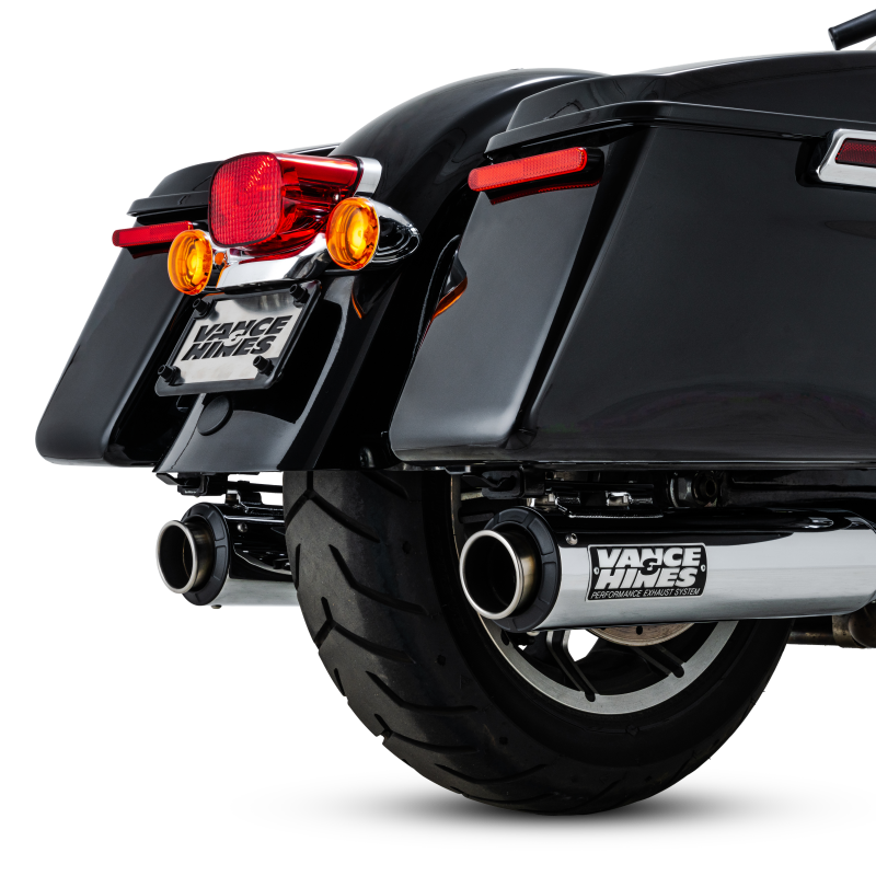 Vance & Hines Part 16721 Stainless 2-Into-1 Upsweep Exhaust for Harley-Davidson Touring - Chrome