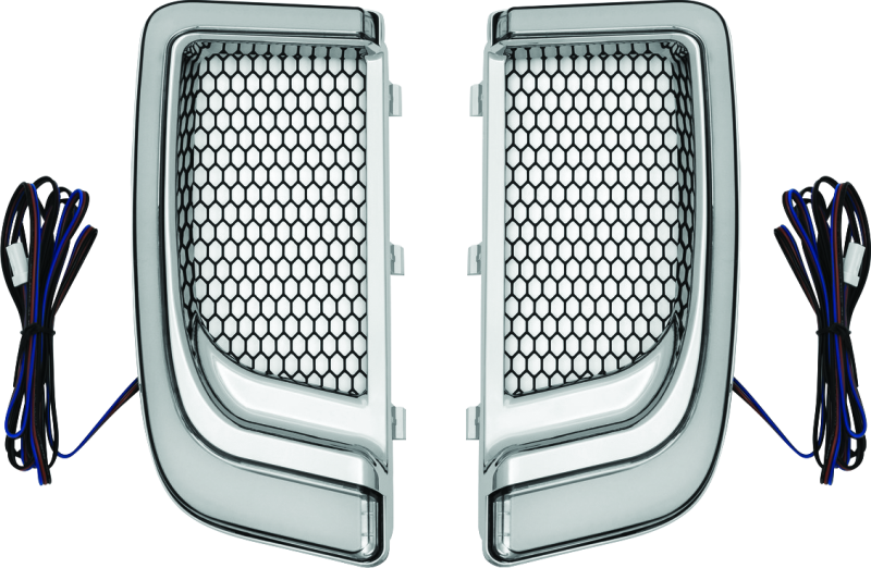 Kuryakyn Tracer Lower Fairing Grill Chrome for Harley Davidson Touring Models Part #5063