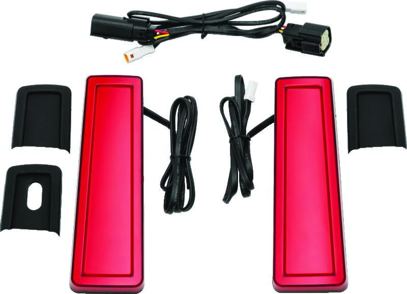 Kuryakyn Tracer Filler Panel Lights with Red Lens for PowerSports Vehicles