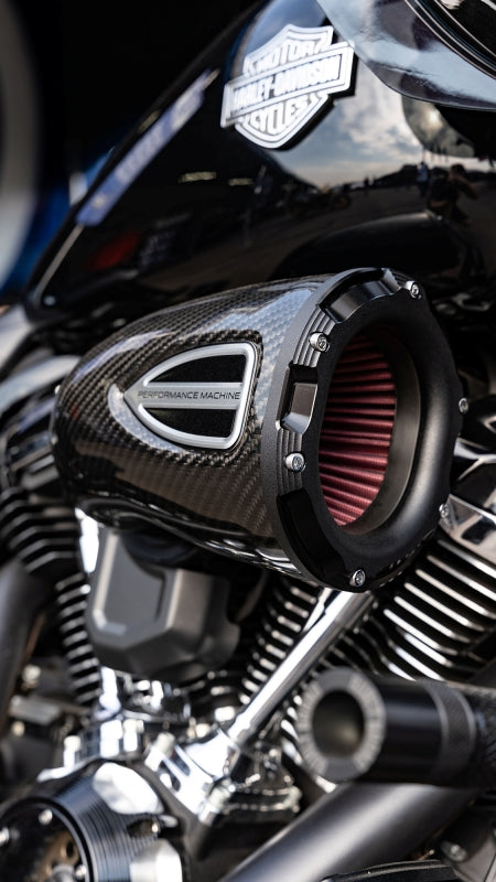 Performance Machine C4 Series Air Cleaner for Harley Touring 2008-2016, Black Ops Finish