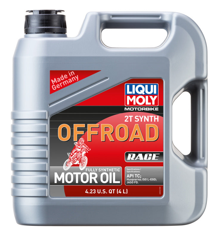 LIQUI MOLY 4L Synthetic 2-Stroke Racing Motor Oil for Powersports Vehicles