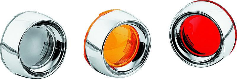 Kuryakyn Deep Dish Bezel with Smoke Lens for Harley-Davidson Bullet Turn Signals Part 2107
