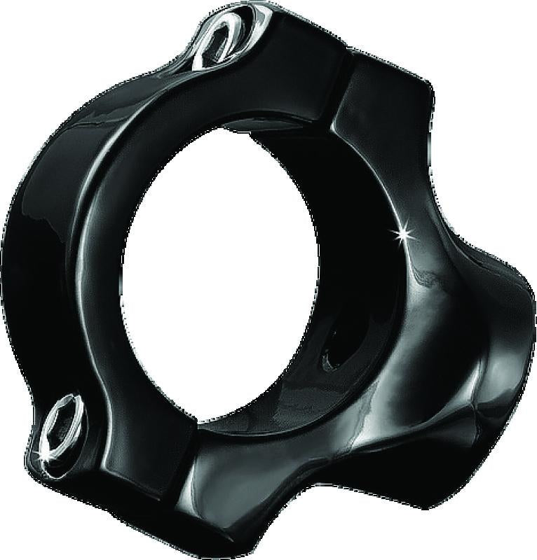 Kuryakyn Side Mount License Plate Holder Clamp for Yamaha XV1700A Softails - Gloss Black