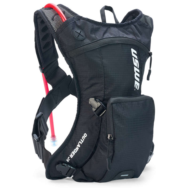 USWE Outlander Jr Hydration Pack 3L - Carbon Black for Powersports and Race Performance