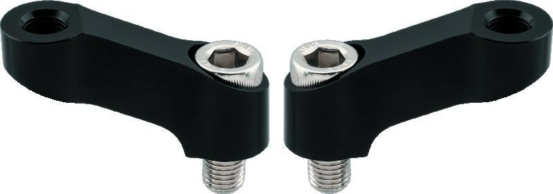 BikeMaster Yamaha Mirror Extension Pair - 10mm Thread, Black