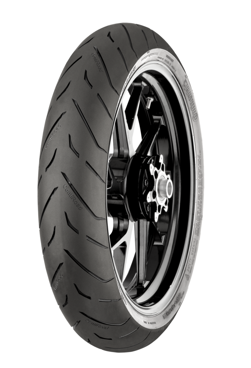 Continental Tire ContiRoad 100/80-17 M/C 52S TL Front - Sport Touring Tire for Motorcycles