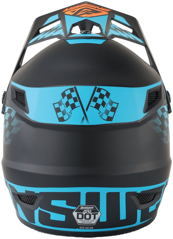 Answer AR1 Sweep Youth Helmet Black/Astana/Hyper Orange Small