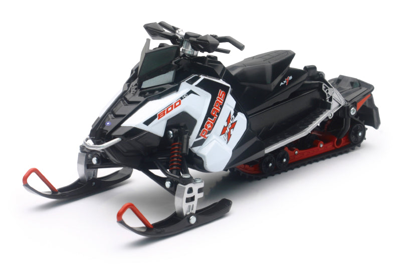 New Ray Toys Polaris Switchback Pro-X 800 Snowmobile Scale Model - White, 1:16 Scale