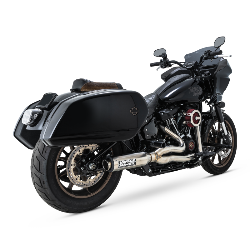 Vance & Hines 27337 Stainless 2-into-1 Upsweep Exhaust System for Harley-Davidson Softail 18-24 Inch Models