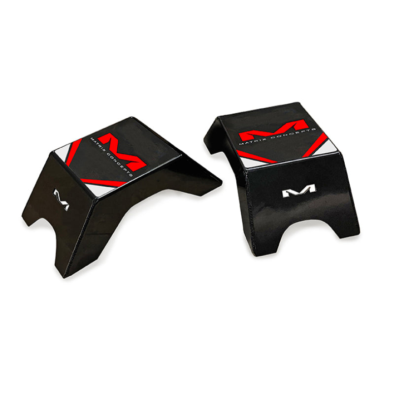 Matrix Concepts H1 Starter Blocks (Set) - Black and Red Aluminum PowerSports Starting Blocks
