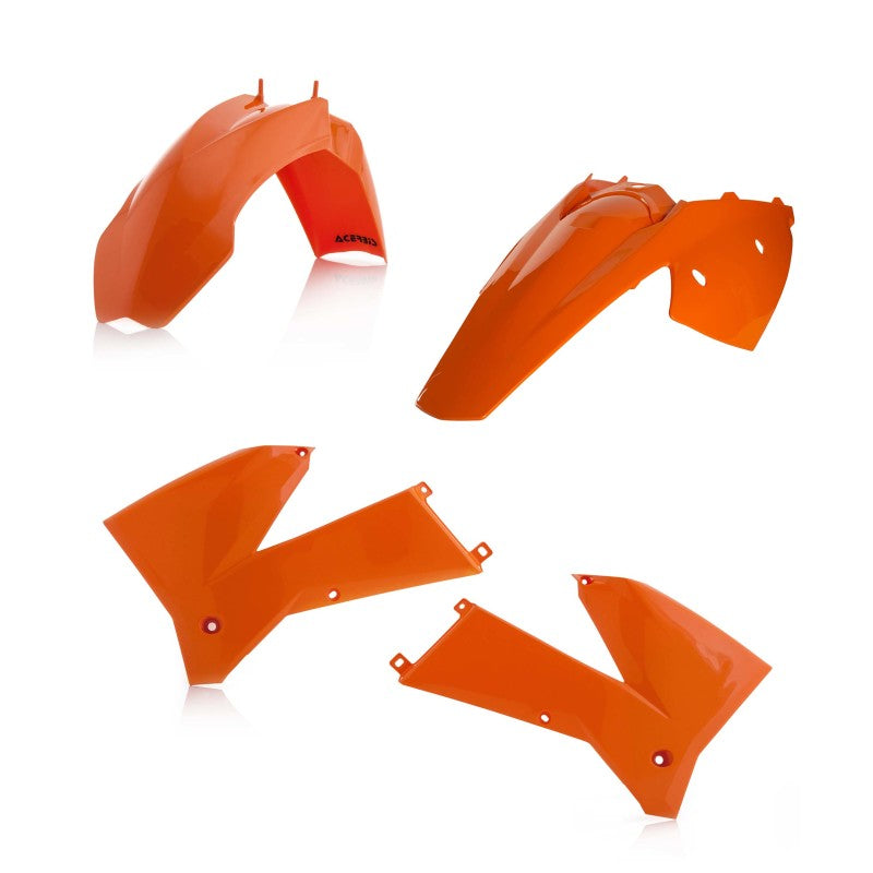 Acerbis 2005-2007 KTM EXC / 2006-2007 KTM XC-W Plastic Kit in Orange - Part Number 2071130237