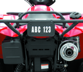 QuadBoss ATV License Plate Kit - Black Part Number 211906