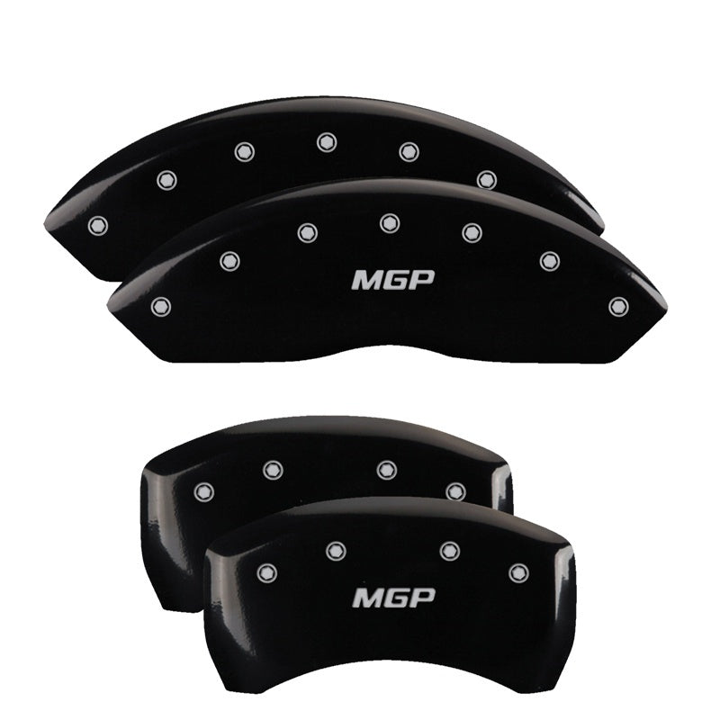 MGP 4 Caliper Covers for Acura RDX (2019-2026), Black Finish with Silver Engraving