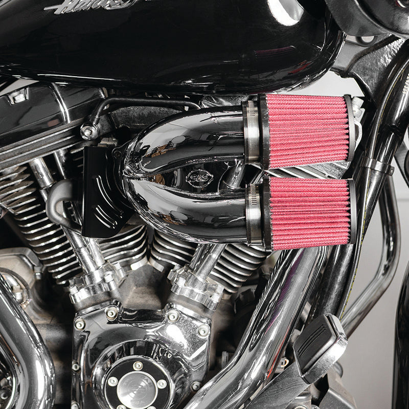 S&S Cycle 08-16 Touring Intake Runner Induction Kit - Chrome for Harley Davidson Motorcycles
