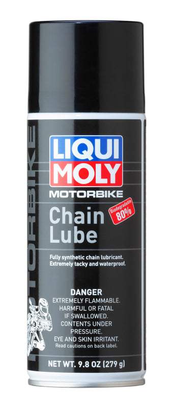 LIQUI MOLY 400mL Motorbike Chain Lube Aerosol – High-Performance Synthetic Chain Lubricant for Powersports