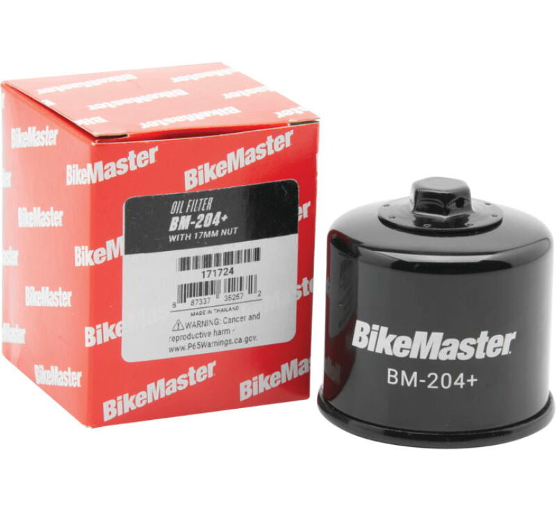 BikeMaster BM-204+ Oil Black Filter – High-Performance Powersports Oil Filter