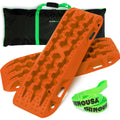 Rhino USA Recovery Traction Boards - Orange Pair, Heavy-Duty Off-Road Recovery Gear