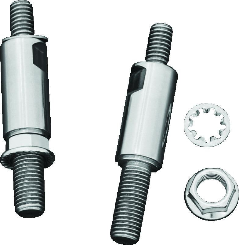 Kuryakyn Raised Mirror Adaptors for Metric Motorcycle Models – Chrome Part 1713