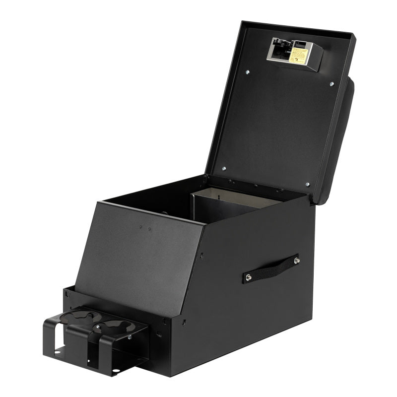 Tuffy Products Series II 12.5-Inch Black Steel Center Console with Pushbutton Latch System