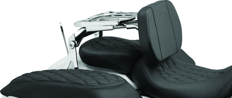 Kuryakyn Neo Driver & Passenger Backrest with Luggage Rack – Chrome Part 5746