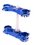 XTrig ROCS Tech Triple Clamp for Yamaha YZ125 (2006-2015) - 25 mm Offset, M12 Bolts, Anodized Red