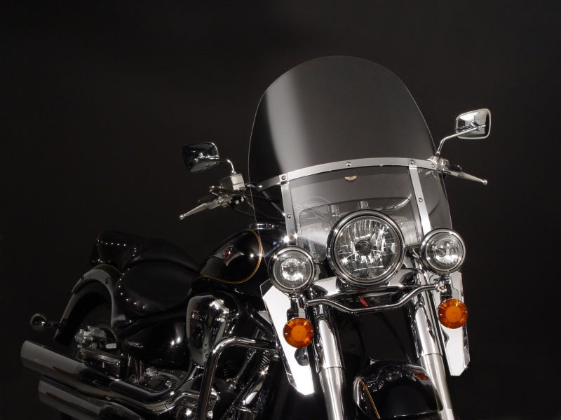National Cycle Heavy Duty Touring Windshield N2210 – Durable Polycarbonate Cruiser Windshield with Adjustable Center Window