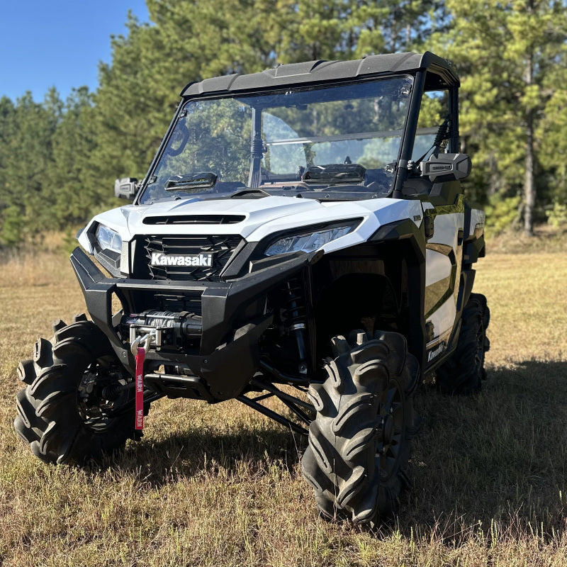 Seizmik 24+ Kawasaki Ridge Ranch Vented Windshield with Toolless Mounting - Hardcoated Polycarbonate