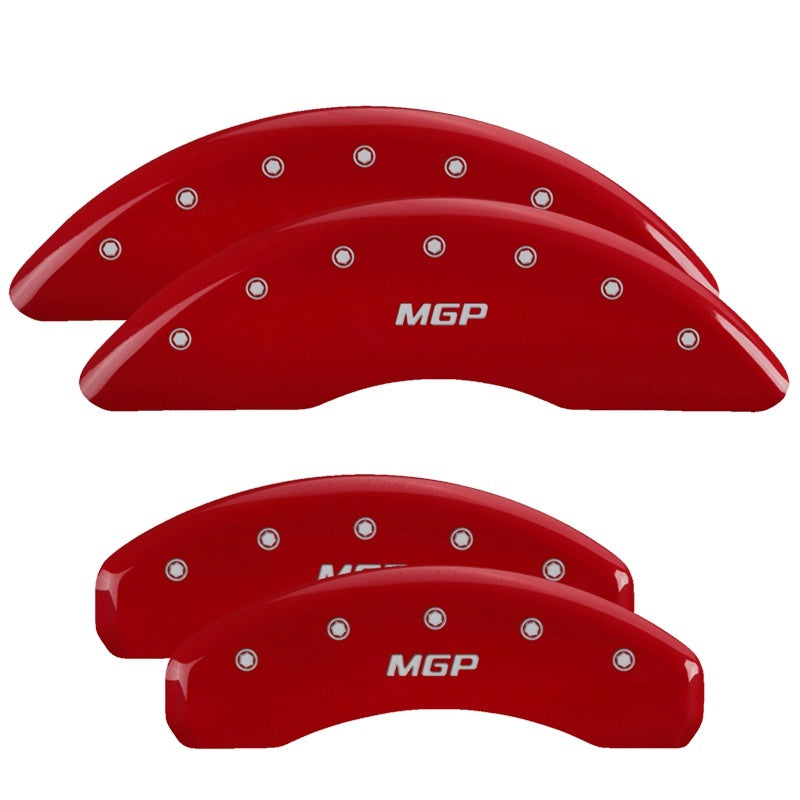 MGP Red Finish Aluminum Caliper Covers for BMW 750Li (2009-2015) – Set of 4 with Engraved MGP Logo