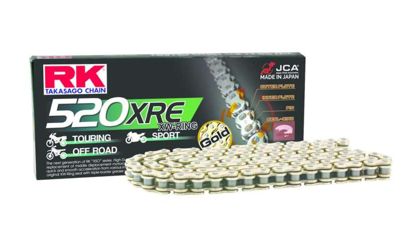 RK Chain GB520XRE-120L XW-Ring Gold Chain for Powersports