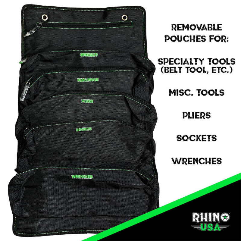 Rhino USA Heavy Duty Off-Road Tool Bag/Roll Camo – Durable & Weather-Resistant Powersports Storage