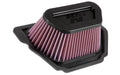 K&N Engineering YA-1020 High-Flow Replacement Air Filter for Yamaha YZF-R1 (2020-2024)
