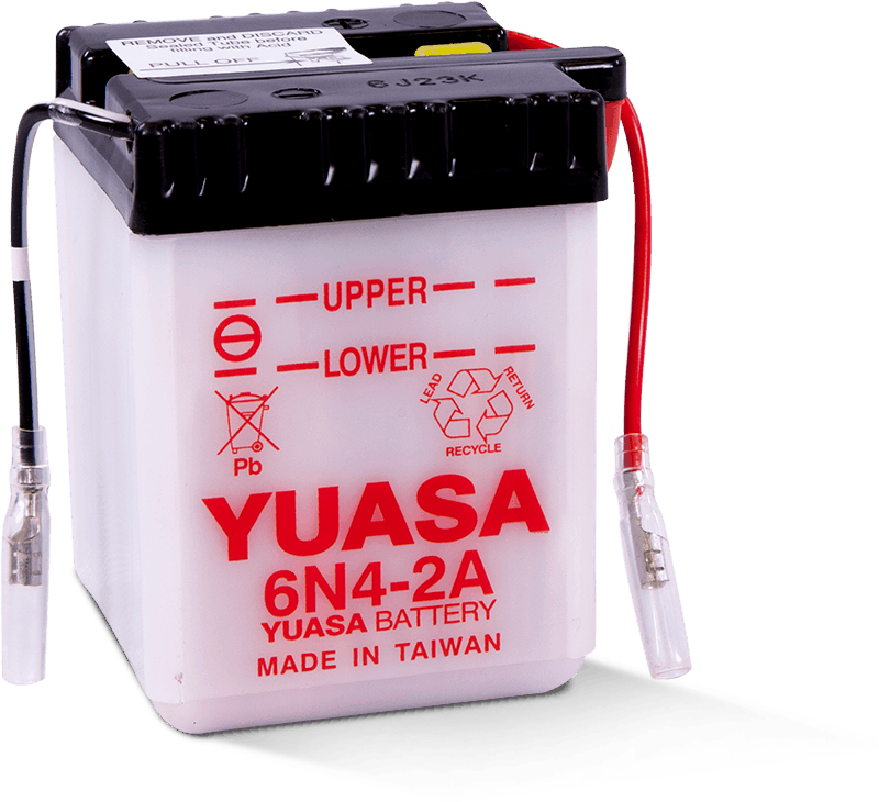 Yuasa Battery 6N4-2A Conventional 6-Volt Powersports Battery for Suzuki Models