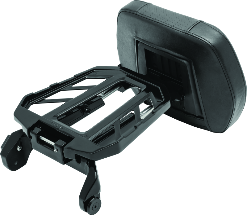 Kuryakyn Neo Driver & Passenger Backrest Black - Versatile Luggage Rack and Back Support System for Powersports Vehicles
