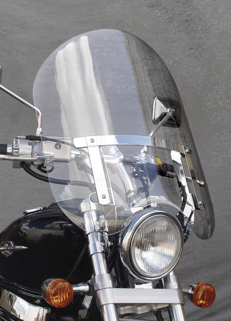 National Cycle NC125A Dakota 3.0 Windshield for Harley FXR, Suzuki LS650, Yamaha XV535 - Clear