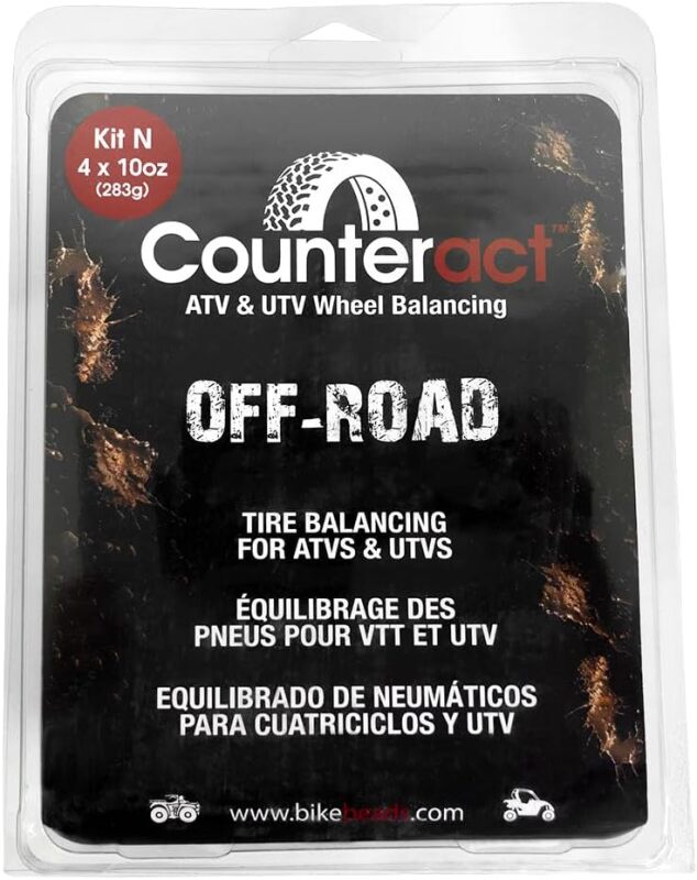 Counteract ATV/UTV Balancing Bead DIY Kit with Four 10oz Bags by Counteract