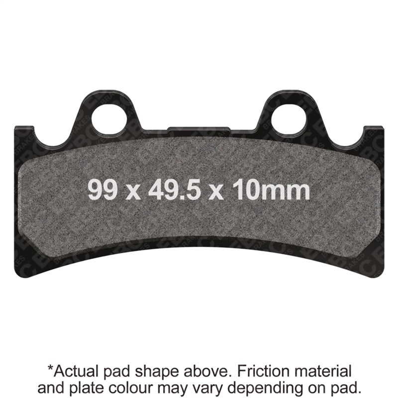 EBC Powersports FA190 Organic Brake Pads for Yamaha YZF 750 (1993-1996) Front & Rear