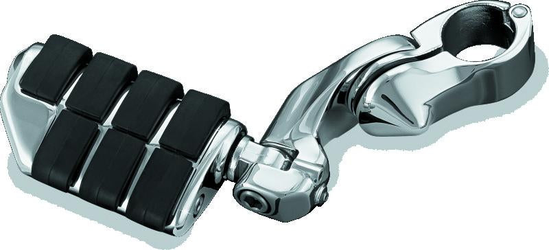 Kuryakyn Tour-Tech Cruise 4-inch Mount Arm with Dually ISO Pegs and 1-1/4-inch Clamps in Chrome