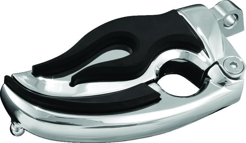 Kuryakyn Flamin Switchblade with Male Mount Adapter – Chrome Powersports Footpeg for Harley-Davidson
