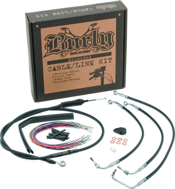 Burly Brand Control Kit 15in - Black for Harley Davidson FLHX Street Glide