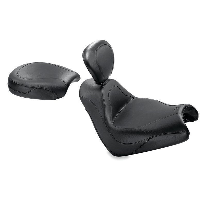 Mustang Motorcycle Sport Touring Passenger Seat for Honda VTX1800F (2005-2008) - Black