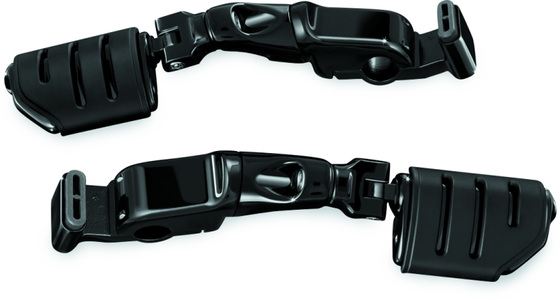 Kuryakyn Ergo II Trident Dually ISO Pegs with Long Arms for Honda GL1800 – Gloss Black