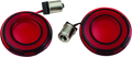 Kuryakyn Tracer LED Rear Turn Signal Insert for Harley Davidson - Red Light and Lens, Part 2908