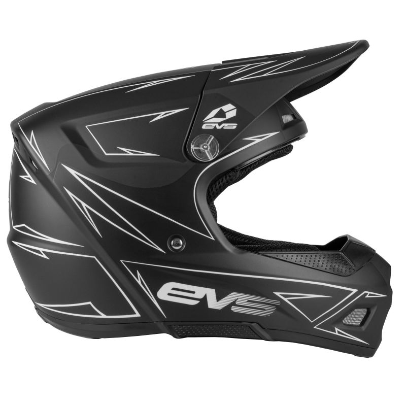 EVS T3 Pinner Youth Helmet Matte Black - Small for Kids and Teen Riders