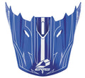 EVS T5 Pinner Helmet Visor - Blue/White Replacement Part for Powersports Helmets
