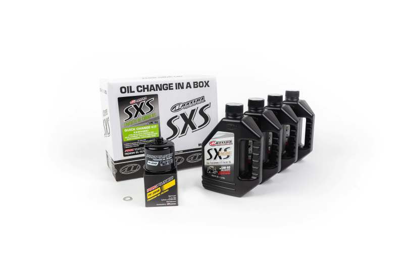 Maxima SXS Kawasaki Teryx KRX Quick Change Kit with 5W-40 Synthetic Engine Oil and Premium Filter