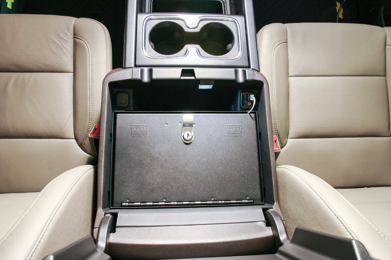 Tuffy Products Console Safe with Locking System for Chevy Silverado and GMC Sierra 1500, 2500HD, 3500HD (Part #320-01)