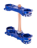 XTrig 2024 Yamaha YZ250F and YZ450F ROCS Tech Triple Clamp 22 mm Offset - Blue