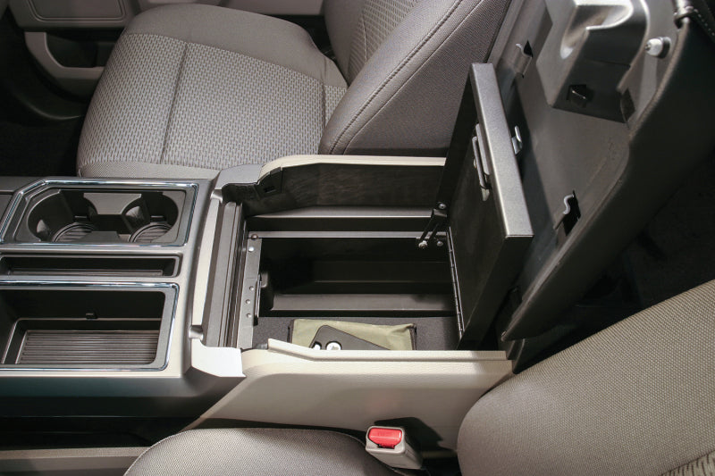 Tuffy Products Console Safe with Combo Lock for Ford F-Series Flow-Thru Console (2015-2024 F-150, 2017-2024 F-250/350 Super Duty)