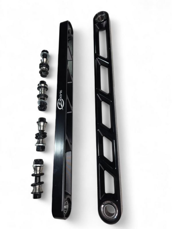 Elektric Offroad Rear Sway Bar Links for 2024+ Can-Am Maverick R – CNC Machined Billet Aluminum with Black Anodize