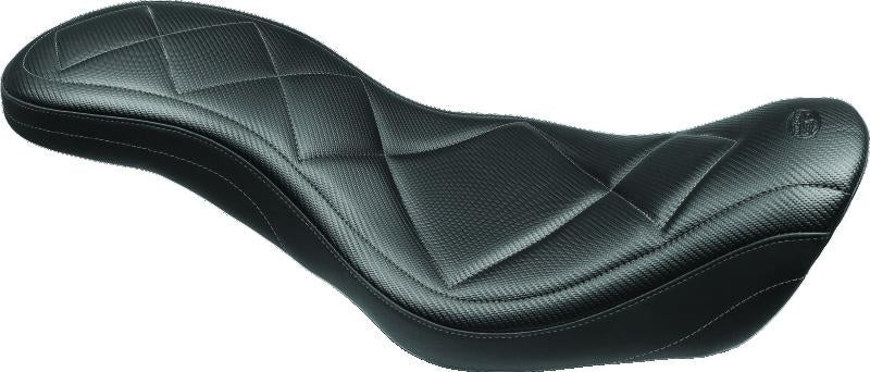 Mustang Motorcycle 75987 Super Tripper One-Piece Seat for Harley Davidson Fat Bob 2014-2017